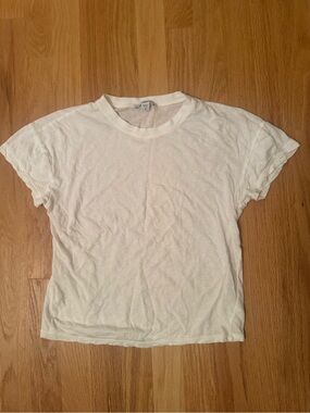 James Perse made in Japan white Short Sleeve Crewneck Tee 0